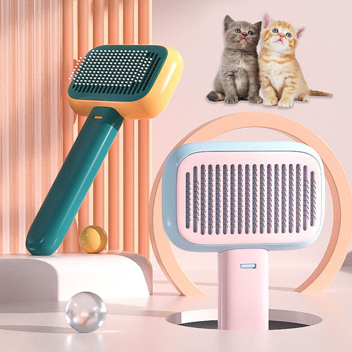 Colorful stainless steel pet comb