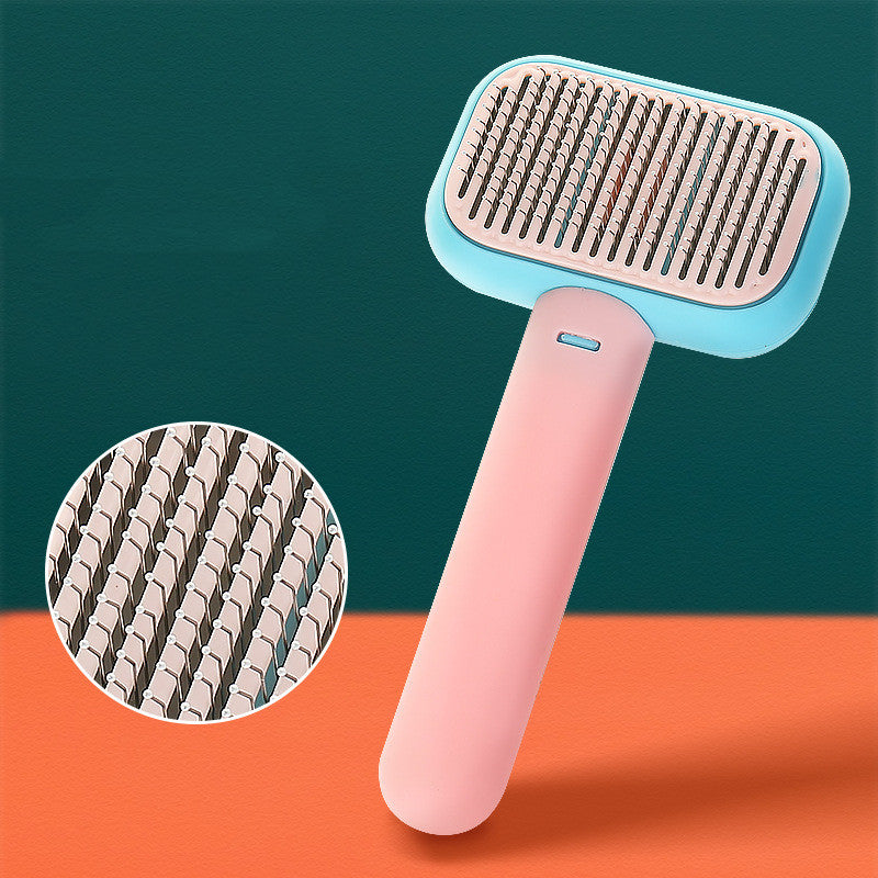 Colorful stainless steel pet comb
