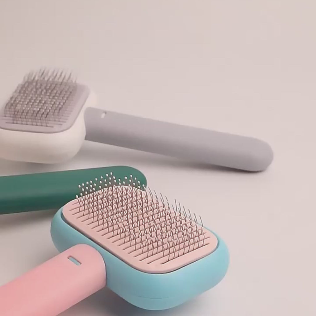 Colorful stainless steel pet comb